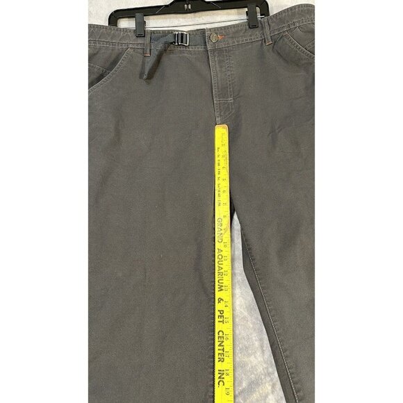 ll‎ bean canvas pants Men’s Size 40x29 Gray Pants Built In Belt - Picture 6 of 12